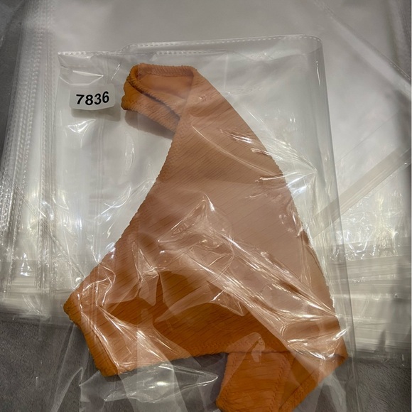 NEW! Montce Mari scrunch lulu zig-zag stitch bikini bottoms mango 27836 - Picture 7 of 7